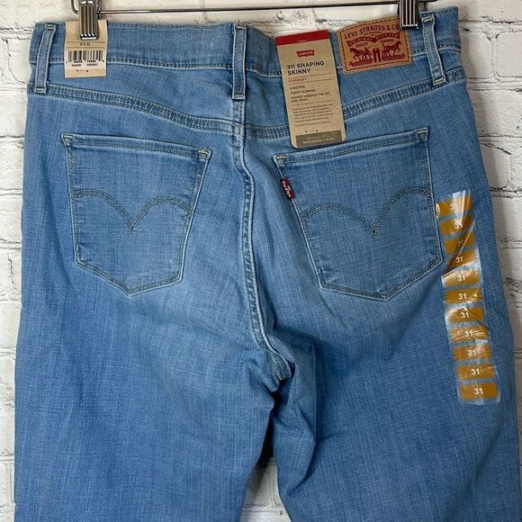 Levi’s Women’s 311 Shaping Skinny Jeans Mid Rise Tummy Slimming Hypersoft size 3 - Picture 4 of 9